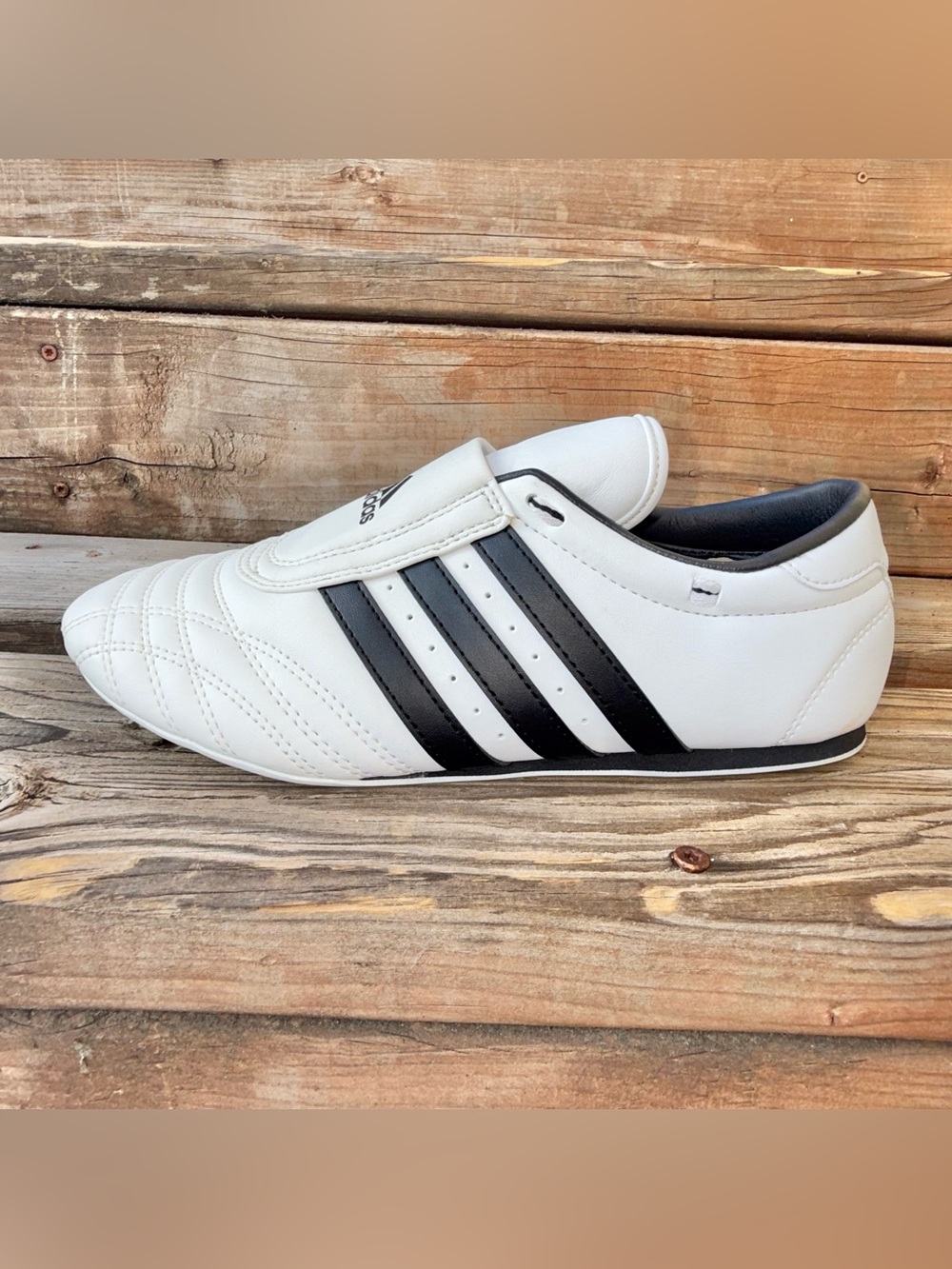 Adidas Taekwondo Martial Arts Shoes Men’s 7.5 White Black ATSS02